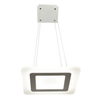 Modna LAMPA wisząca, SUFITOWA LARVIK 25W 4000K BIAŁA GOLDLUX (Polux)