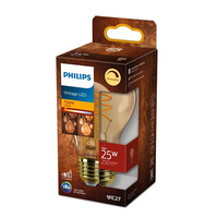 Żarówka LED E27 A60 4W = 25W 250lm 1800K Ciepła Filament Bursztynowa PHILIPS Ściemnialna