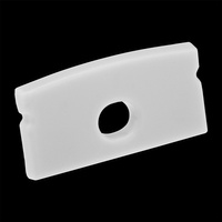 Zaślepka do profilu KM36K-S-O z otworem szara tworzywo sztuczne