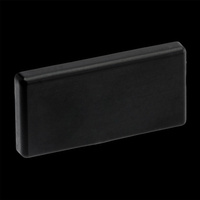 Zaślepka do profilu natynkowego MINI nawierzchniowego nakładanego CZARNA PEŁNA tworzywo sztuczne