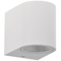 Kinkiet ogrodowy zewnętrzny na LED 1x GU10 BOSTON GOLDLUX (Polux) ALUMINIUM Biały owalny