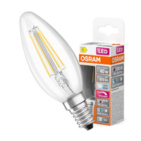 Żarówka LED B35 Świeczka E14 3.4W = 40W 470lm 4000K Neutralna CRI90 300° Filament Ściemnialna SUPERSTAR PLUS CLASSIC Osram