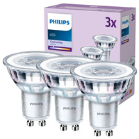 3x Żarówka LED GU10 Reflektor PAR16 3.5W = 35W 275lm 4000K Neutralna 36° EC Multipack Philips