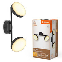 Lampa LED Ścienna Sufitowa Kinkiet Oprawa Natynkowa 10.5W 560lm CCT Dekoracyjna Czarny Spot Moon Ledvance
