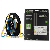 Taśma LED Pasek COB 7W/m 840lm/m 320LED/m 12V 6000K Zimna IP67 Rolka 5m Ecolight
