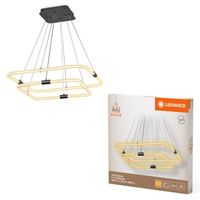 Lampa Sufitowa Wisząca Dekoracyjna LED 23W 2500lm 3000K Ciepła Ściemnialna Szary Decor Ledvance