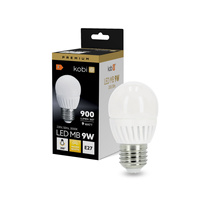 Żarówka LED E27 9W 900lm 3000K Ciepła 200° KOBI