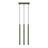 Lampa Wisząca Sufitowa Zwis Tuba Spot 3x G9 Oliwkowa Pastelo Ocean Green SL.1520 Sollux