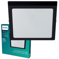 Lampa Sufitowa Plafon LED 12W 1150lm 2700K Czarna Magneos Philips