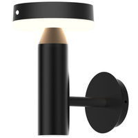 Kinkiet Solarny Lampa Ogrodowa LED Ścienna Elewacyjna Aluminium Czujnik PIR 4000K USB-C IP44 Czarny