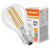 Żarówka LED A60 E27 7.2W = 60W 806lm 2700K Ciepła Biała FILAMENT ŚCIEMNIALNA LEDVANCE