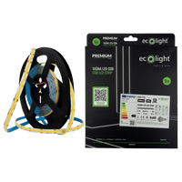 Taśma LED Pasek COB 9W/m 1035lm/m 480LED/m 24V 4000K Neutralna IP67 Rolka 5m Ecolight