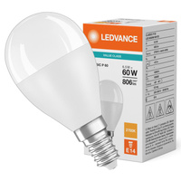 Żarówka LED P45 E14 6.5W = 60W 806lm 2700K Ciepła Biała LEDVANCE