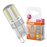 2x Żarówka LED Kapsułka G9 2.6W = 30W 320lm 2700K Ciepła 300° LED PIN Osram