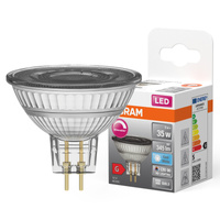 Żarówka LED MR16 Reflektor GU5.3 5W = 35W 345lm 4000K Neutralna CRI90 12V 36° Ściemnialna SUPERSTAR Osram