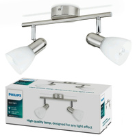 Lampa Sufitowa Reflektor 2x E14 nikiel Burlap Philips