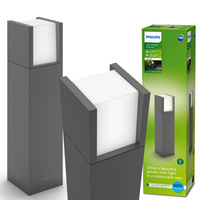Lampa Ogrodowa LED Zewnętrzna ARBOUR 3,8W 2700K IP44 Słupek 40cm Antracyt PHILIPS