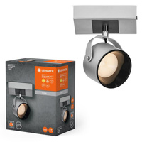 Lampa LED Ścienna Sufitowa Kinkiet Oprawa Natynkowa 5.8W 185lm CCT Dekoracyjna Srebrny Spot Jupiter Ledvance