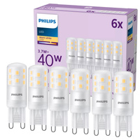 6x Żarówka LED G9 Kapsułka G9 3.7W = 40W 470lm 2700K Ciepła 320° EC Multipack Philips