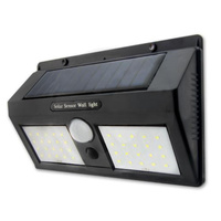 Naświetlacz Solarny LED 5W 5500-6000K Zimna IP65 Czarny Masterled Czujnik Ruchu
