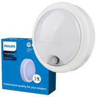 Lampa Zewnętrzna Kanałowa LED 15W 1400lm 4000K IP54 z Czujnikiem Ruchu i Zmierzchu Biała Projetline Philips