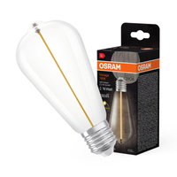 Żarówka LED Dekoracyjna ST64 Kula E27 2.2W = 16W 150lm 2700K Ciepła 320° Filament Vintage 1906 Osram
