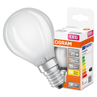 Żarówka LED P45 Kulka E14 2.5W = 25W 250lm 2700K Ciepła 300° Retrofit Filament CLASSIC Osram