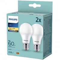 2PAK Żarówka LED E27 A60 8W = 60W 806lm 2700K Ciepła PHILIPS