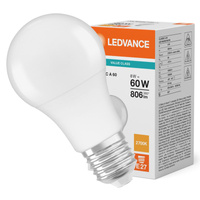 Żarówka LED A60 E27 8W = 60W 806lm 2700K Ciepła Biała LEDVANCE