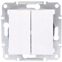 Włącznik Światła Świecznikowy Dwubiegunowy bez Ramki Podtynkowy SCHNEIDER ASFORA