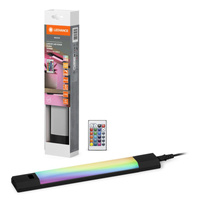 Lampka Podszafkowa LED Listwa Meblowa z Czujnikiem Ruchu 4W 230lm 3000K Ciepła RGBw Ściemnialna Pilot Czarny 30cm Linear Edge Ledvance