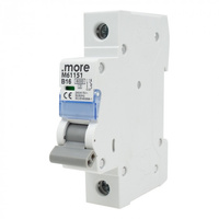 Wyłącznik Nadprądowy Bezpiecznik Rozłącznik 6kA 1P B 16A .MORE