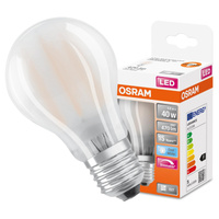 Żarówka LED A60 E27 4.8W = 40W 470lm 4000K Neutralna 320° Ściemnialna Retrofit Filament CLASSIC Osram