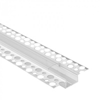 Profil Aluminiowy LED do Płyt GK Gipsowych REGIPS Szeroki Wpuszczany Podtynkowy Anodowany 1m z Kloszem Przezroczystym do Taśm LED + Zaślepki seria GPS Ecolight