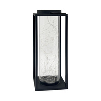 Latarenka Solarna Czarna IP44 z Czujnikiem Zmierzchu Glamour Sanico Goldlux