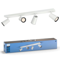 Lampa Sufitowa Reflektor Natynkowy 4x GU10 Biała Paisley Philips