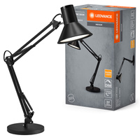 Lampa Stołowa Biurkowa LED Regulowana 9W 393lm 3000K Ciepła Ściemnialna Czarny Office Line Ledvance