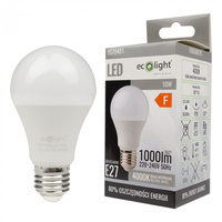 Żarówka LED A60 E27 10W 900lm 4000K Neutralna Ecolight