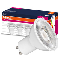3x Żarówka LED PAR16 Reflektor GU10 4.5W = 50W 350lm 3000K Ciepła 60° VALUE Osram