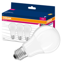 3x Żarówka LED A60 E27 8W = 60W 806lm 6500K Zimna 150° VALUE CLASSIC Osram