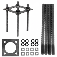 Kotwa Fundamentowa Regulowana do Słupa BASE SV 200x200mm KOBI