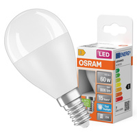 Żarówka LED P45 Kulka E14 6.5W = 60W 806lm 6500K Zimna 150° STAR CLASSIC Osram