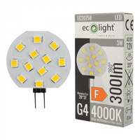 Żarówka LED Kapsułka G4 3W 280lm 4000K Neutralna 12V Ecolight