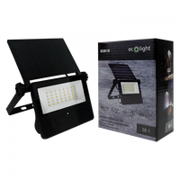 Naświetlacz LED Reflektor Solarny 4W 400lm 4000K Neutralna 2000mAh IP65 z Czujnikiem Ruchu i Zmierzchu Ecolight