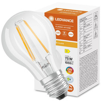 Żarówka LED E27 A60 7,5W = 75W 1055lm 4000K Neutralna 300° CRI90 Filament Ściemnialna LEDVANCE Superior