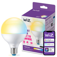 Żarówka LED E27 Kula G95 11W = 75W 1055lm 2700-6500K TW Inteligentna SMART WiFi Bluetooth Aplikacja WiZ