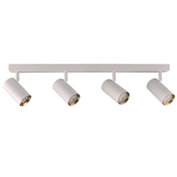 Oprawa Ścienno-Sufitowa Reflektor Punktowy 4x GU10 Biała Złota NICEA Sanico Goldlux