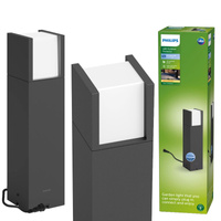 Lampa Ogrodowa Zewnętrzna SŁUPEK 40cm LED 6W 600lm 2700K IP44 Low Voltage 12V Philips