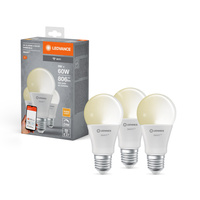 3PAK Żarówka LED E27 A60 9W 806lm 2700K Ciepła SMART+ WiFi Ściemnialna Classic LEDVANCE