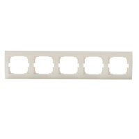 Ramka Pięciokrotna Pozioma Natynkowa do Gniazdka Beżowy LOGI Kanlux